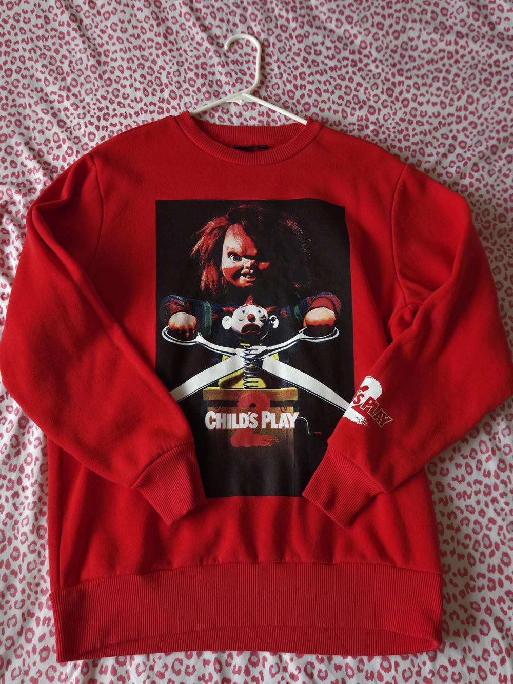Child's Play Graphic Red Crewneck Sweatshirt
